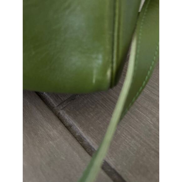 RARE!!! Swedish Hasbeens MOSS GREEN TOTE/CROSSBODY DAY BAG - Picture 4 of 7